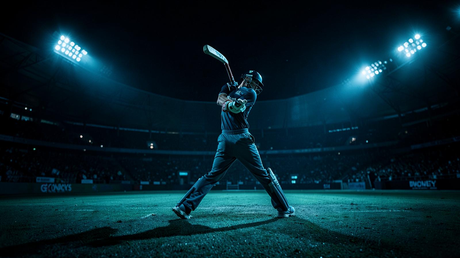 Cricket & Baseball — Pitch-Level Action & Batting View